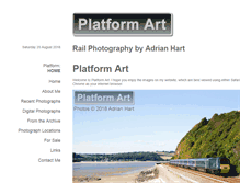 Tablet Screenshot of platformart.co.uk