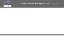 Tablet Screenshot of platformart.org